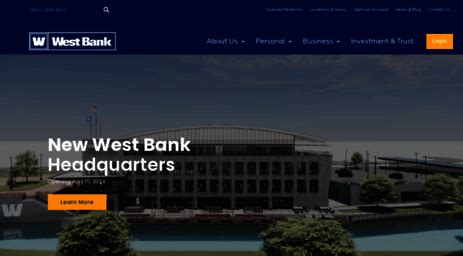 Westbank strong - arrow_forward. Enjoy safe, easy and free mobile banking 24/7 with West Bank’s Mobile Banking. West Bank Mobile Banking allows you to: •See account balances & transaction history. •Set alerts...